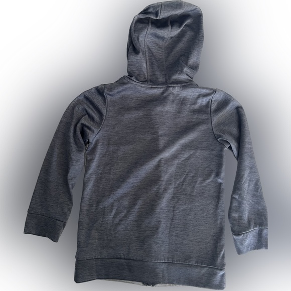 Adidas Grey with Black Zip Up Hoodie, size 7 - Picture 2 of 4